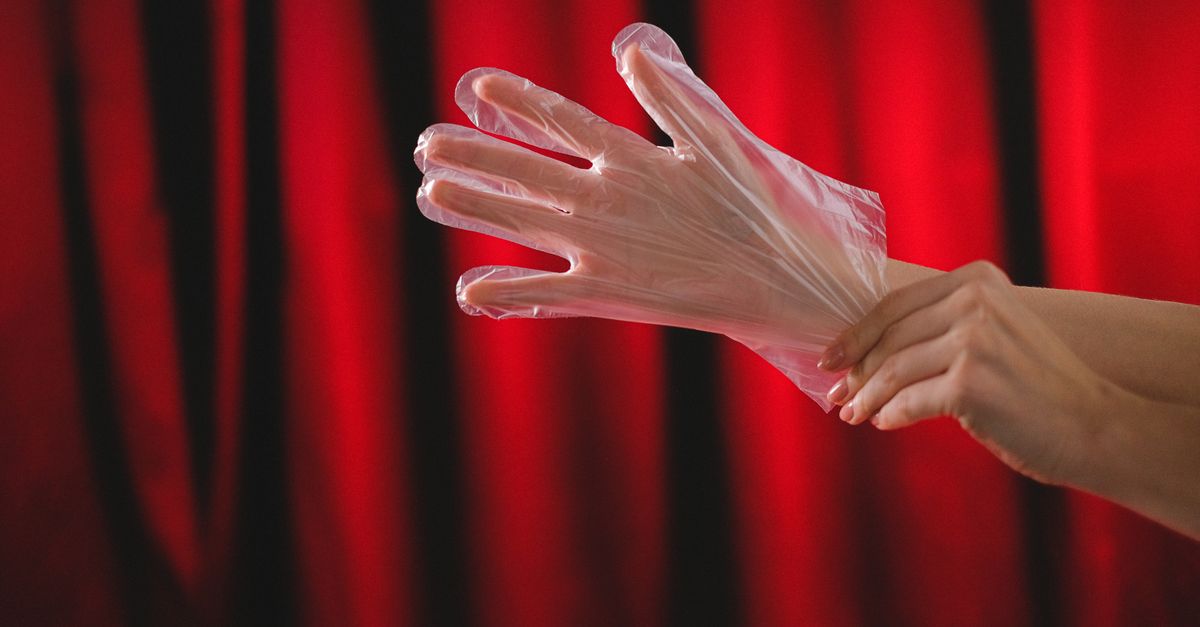 Protective gloves. Photo by SHVETS production on Pexels.